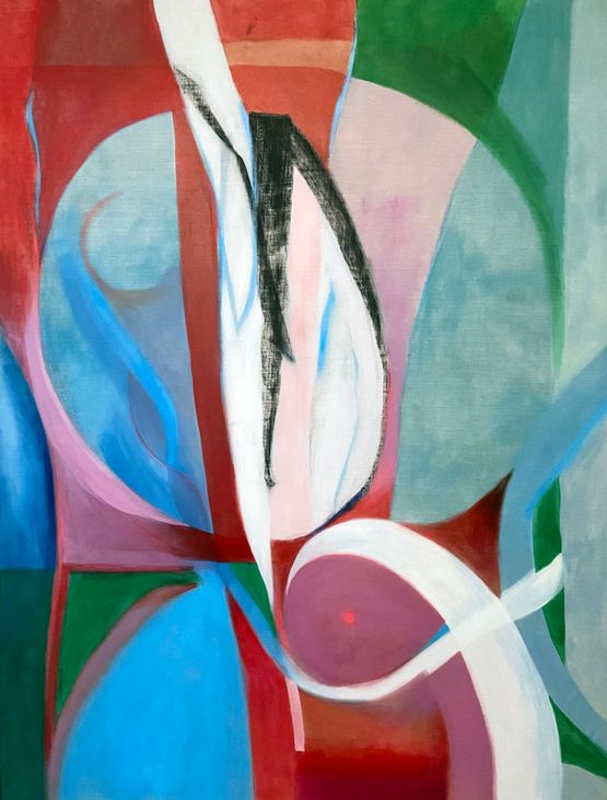 A white light still and moving by Caroline Denervaud contemporary artwork Painting