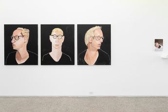 Contemporary art exhibition Jordan Dymke Who Am I at Gertrude Glasshouse Gallery Melbourne Australia