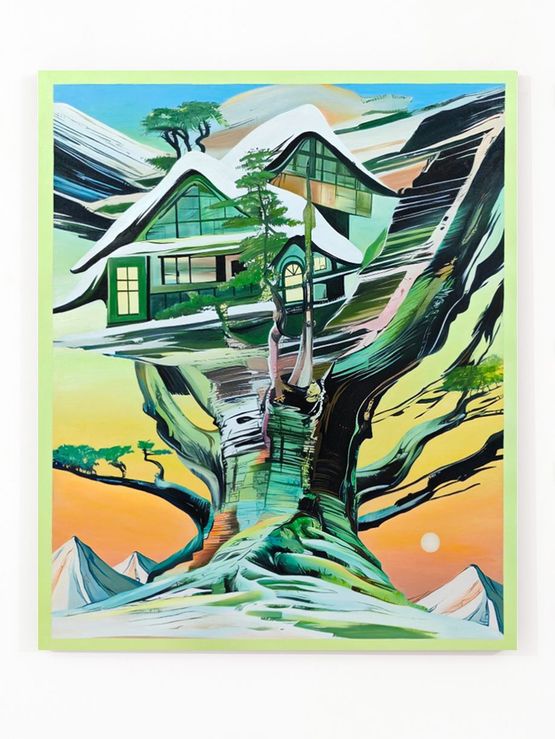 And yet its still my dream treehouse by Liane Chu contemporary artwork Painting