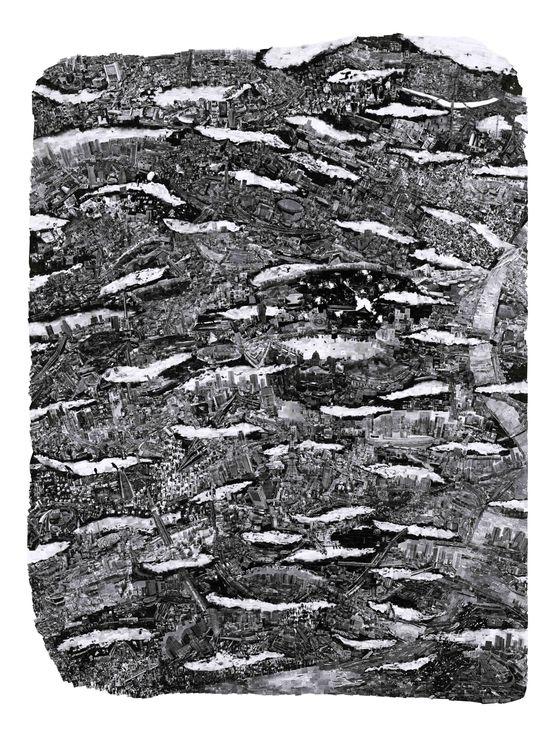 Diorama Map Tokyo by Sohei Nishino contemporary artwork Photography