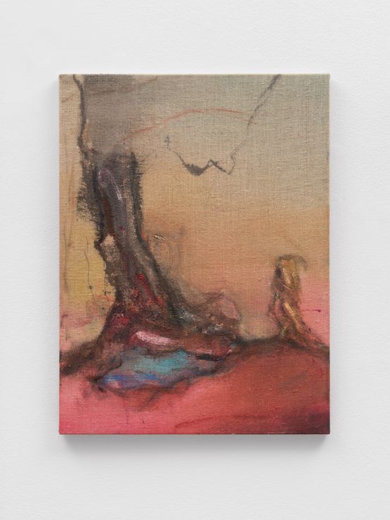 Pink Earth by Leiko Ikemura contemporary artwork Painting