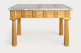 Justinian  Gilded Console by Jean-Marie Fiori contemporary artwork sculpture