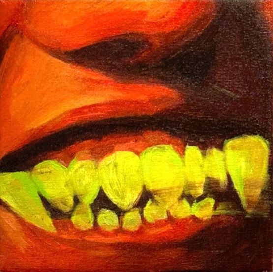 Fangs by Jose Vivero contemporary artwork Painting