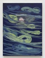 Moon Crazy 8 Green Clouds 10-7-23 Again 2023 by Ann Craven contemporary artwork painting