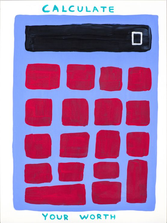 Untitled by David Shrigley contemporary artwork Painting