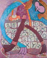 Hippie by Sachiko Kamiki contemporary artwork painting