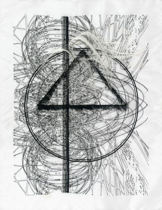 The Book of the Time-Travellers The Forms of Time Earth and Sky Words and Numbers 27 by Parul Thacker contemporary artwork Textile
