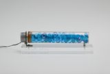 REVOLUTION  GRAVITY BLUE GLASS BALLS by Yukio Fujimoto contemporary artwork mixed media sculpture