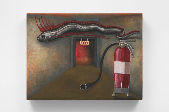 Fire Exit by Anna Livia Taborda Monahan contemporary artwork Painting