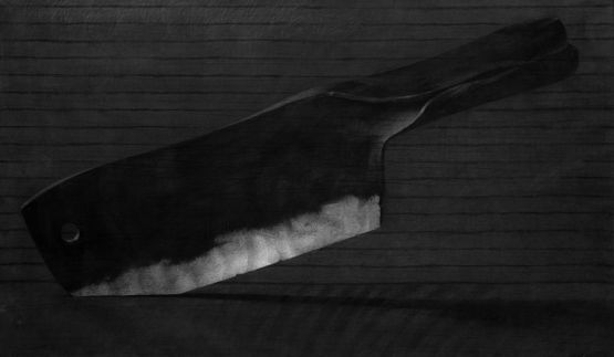 Butchers Knife by Youssef Abdelke contemporary artwork Works on Paper