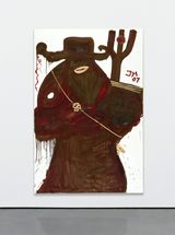 Don Panzerfaust mit Feengesichtchen grauliche Diamantin - die Zahnvolkische by Jonathan Meese contemporary artwork painting