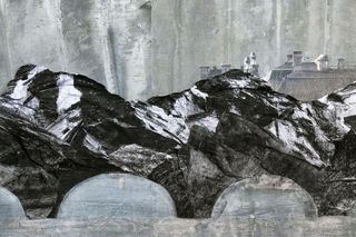 Contemporary art exhibition JR Les esquisses de la Caverne at Perrotin Paris Marais France