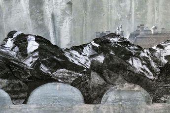 Contemporary art exhibition JR Les esquisses de la Caverne at Perrotin Paris Marais France
