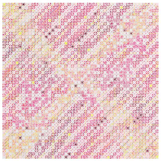 Appearance of Crosses 20213 by Ding Yi contemporary artwork Painting