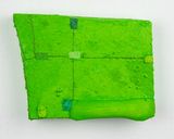 Protect small lime green by Louise Gresswell contemporary artwork painting