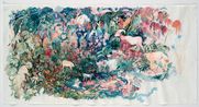 Blossoming Flowers by Tamaris Borrelly contemporary artwork Painting