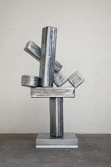 A Study on Slanted  Hyperbolic Constitution  Cubi XIX of David Smith by Gimhongsok contemporary artwork sculpture