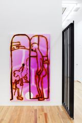 Killing Neighbor by Hadi Falapishi contemporary artwork installation painting