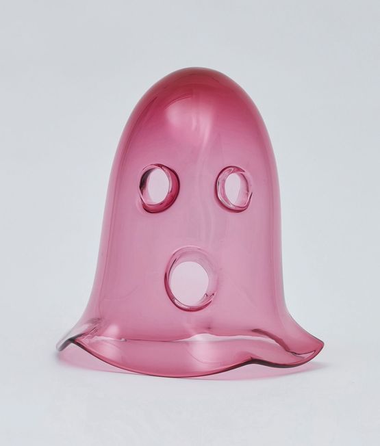 The ghost who walks will never die pink light 4 by NELL contemporary artwork Sculpture