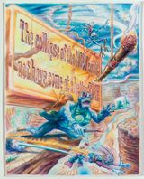 The Collapse of the Now Could not Have Come at a Better Time by Robert Yarber contemporary artwork drawing