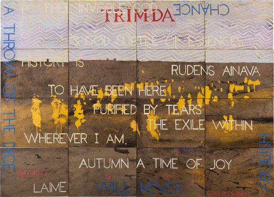 Nature Speaks GO by Imants Tillers contemporary artwork Painting