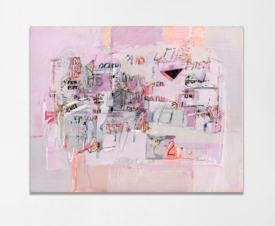 Pintura en rosa by Sarah Grilo contemporary artwork Painting