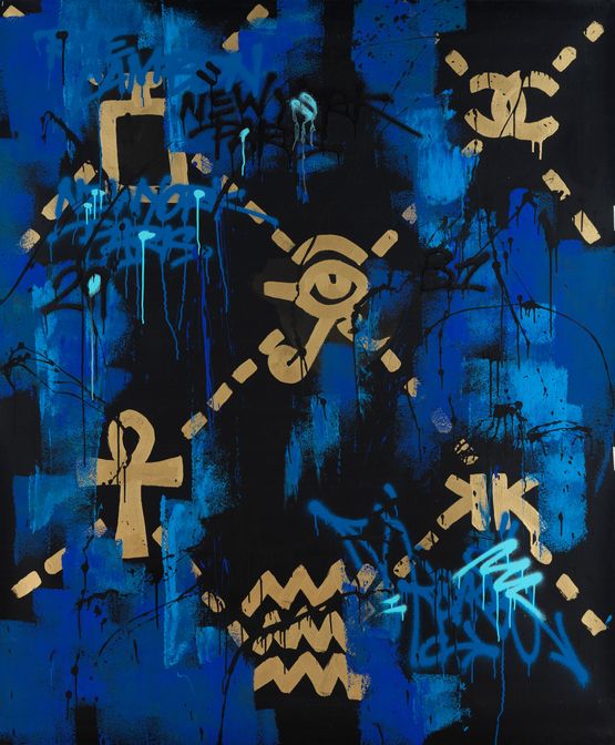 KLSJ by Cyril Kongo contemporary artwork Painting