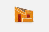 Casa na Rua da Fonte 30 Plataforma da serie Platibandas do Suburbio Ferroviario de Salvador House at Fonte Street 30 Plataforma from the Platibandas of Salvadors Railway Suburbs series by Ze Di Cabeca contemporary artwork painting