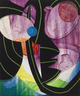 Cave Dwellers Who Paint Abstraction by Carrie Moyer contemporary artwork painting