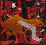 The Runway by Angel Otero contemporary artwork painting textile