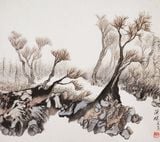 Landscape by Hung Hsien contemporary artwork drawing