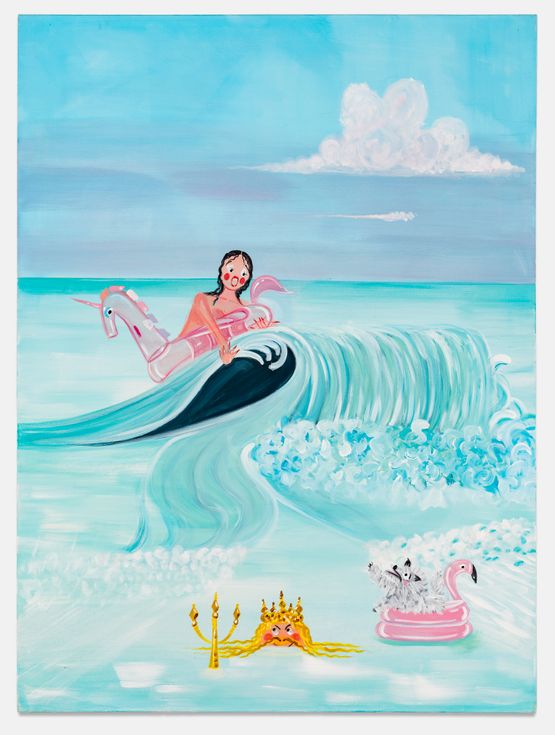 Young Poseidon by Oh De Laval contemporary artwork Painting