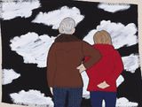 Head in the Clouds 3 by Adrienne Doig contemporary artwork painting textile