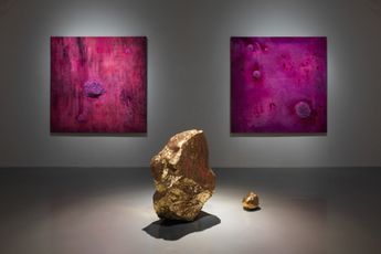Contemporary art exhibition Bosco Sodi Rhus Verniciflua at SCAI THE BATHHOUSE Tokyo Japan