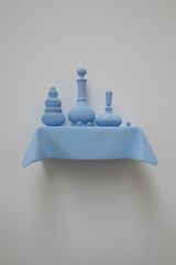 Small Blue Still Life 1 by Hans Op De Beeck contemporary artwork sculpture