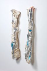 Silver Pair by Lynda Benglis contemporary artwork painting works on paper sculpture