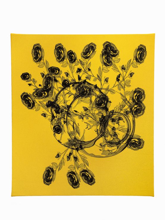 Kicked Vase 1 by Borna Sammak contemporary artwork Textile