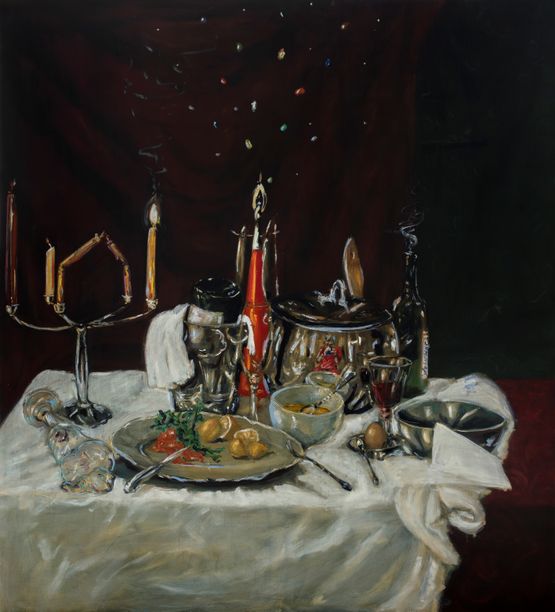 Le bouillon de onze heures by Jan Van Imschoot contemporary artwork Painting
