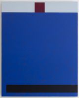 Chromatic Series V Blue by Milan Mrkusich contemporary artwork painting works on paper