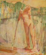 Girl by Oda Tungodden contemporary artwork painting
