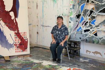Contemporary art exhibition Dona Nelson Stretchers Strung Out On Space at Thomas Erben Gallery New York United States