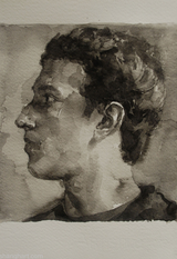 The Face of Facebook 7 by Zhu Jia contemporary artwork works on paper