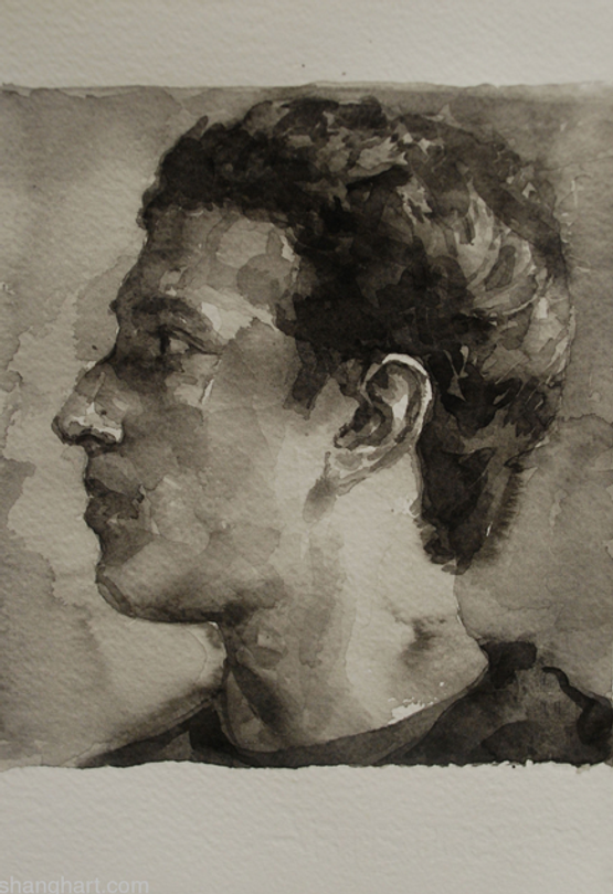 The Face of Facebook 7 by Zhu Jia contemporary artwork Works on Paper