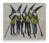 Karneval serisi 5 by Azade Koker contemporary artwork mixed media works on paper