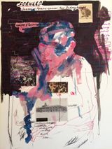 Untitled VI Marxism-Leninism-Mao Zedong thought by Kudzanai Chiurai contemporary artwork works on paper