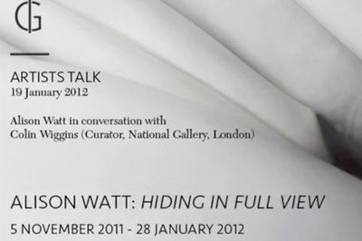 ARTIST TALK - Alison Watt