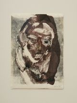Untitled portrait by Seraphine Pick contemporary artwork print works on paper
