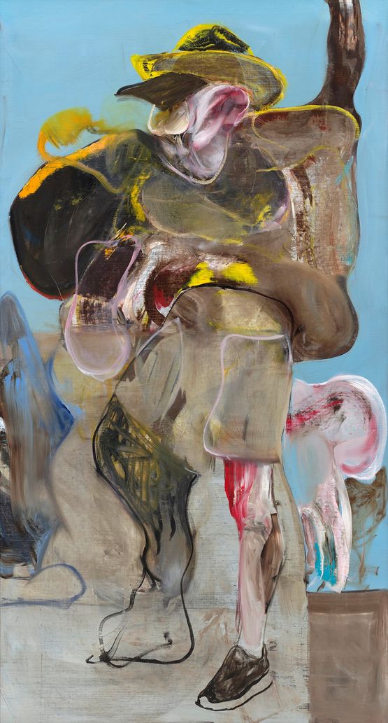On the Road to Tarascon 4 by Adrian Ghenie contemporary artwork Painting