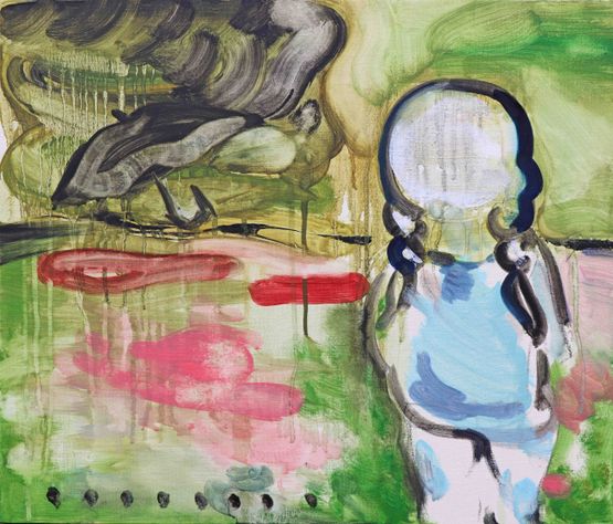 Human In Animal 174_Asian GirlYuyelai by Yuyelai contemporary artwork Painting