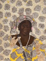 Sous lecorce du temps  Nurse by Omar Ba contemporary artwork drawing painting